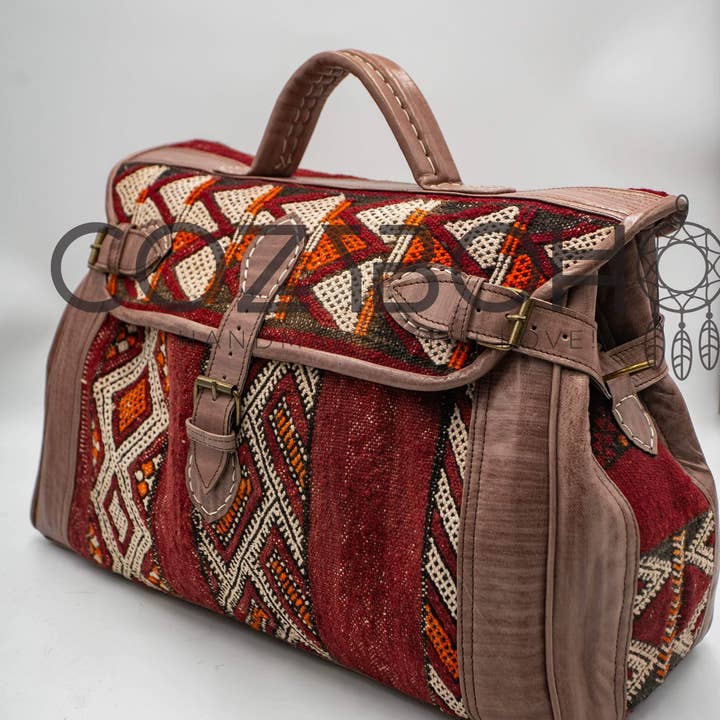 Saco de fim de semana marroquino CozyBoho™ por atacado de CozyBoho