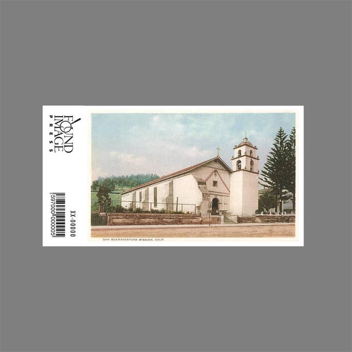 Found Image Press - Wholesale Sticker - Sticker CM-24 San Buenaventura Mission1