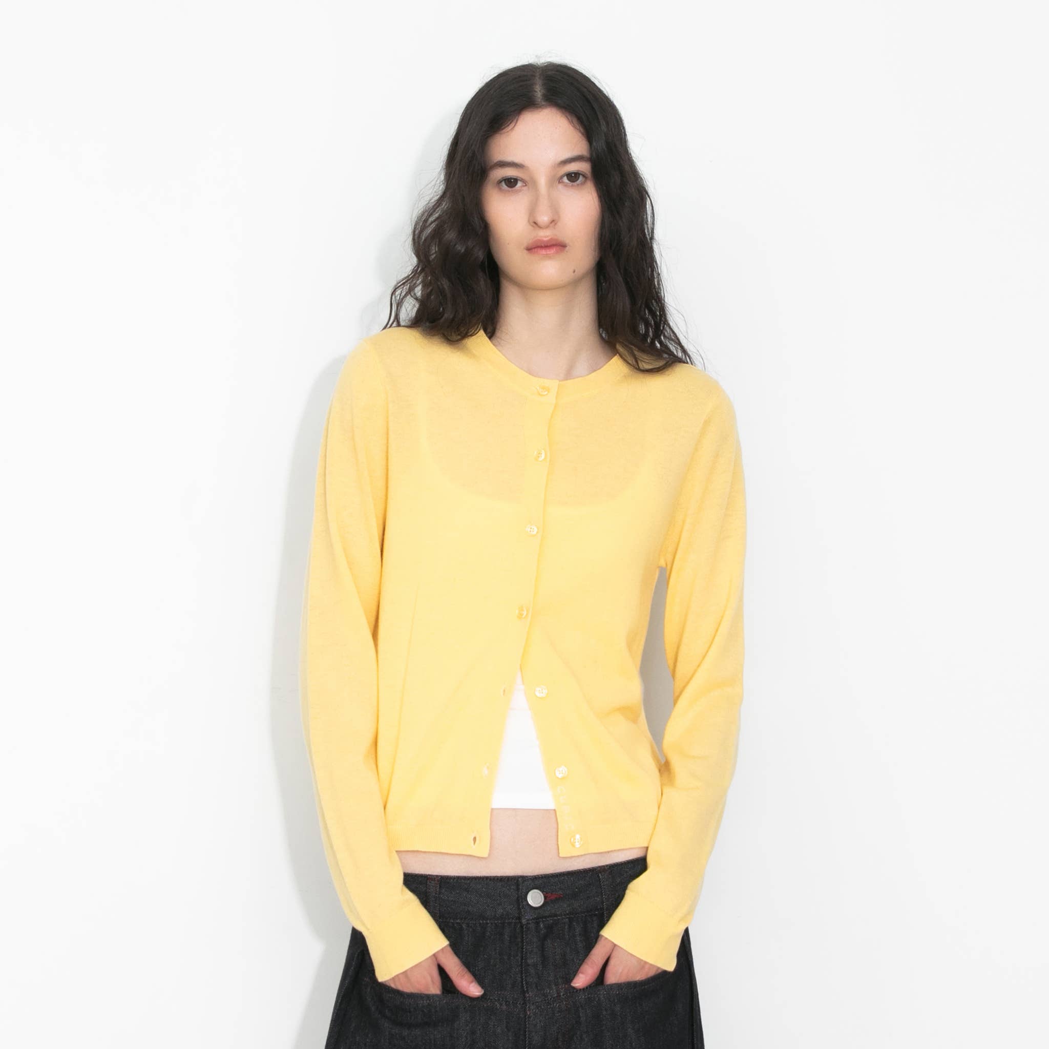 CUBIC – wholesale Cardigan – Women’s – 100% Wool Knit Cardigan with Crew Neck15