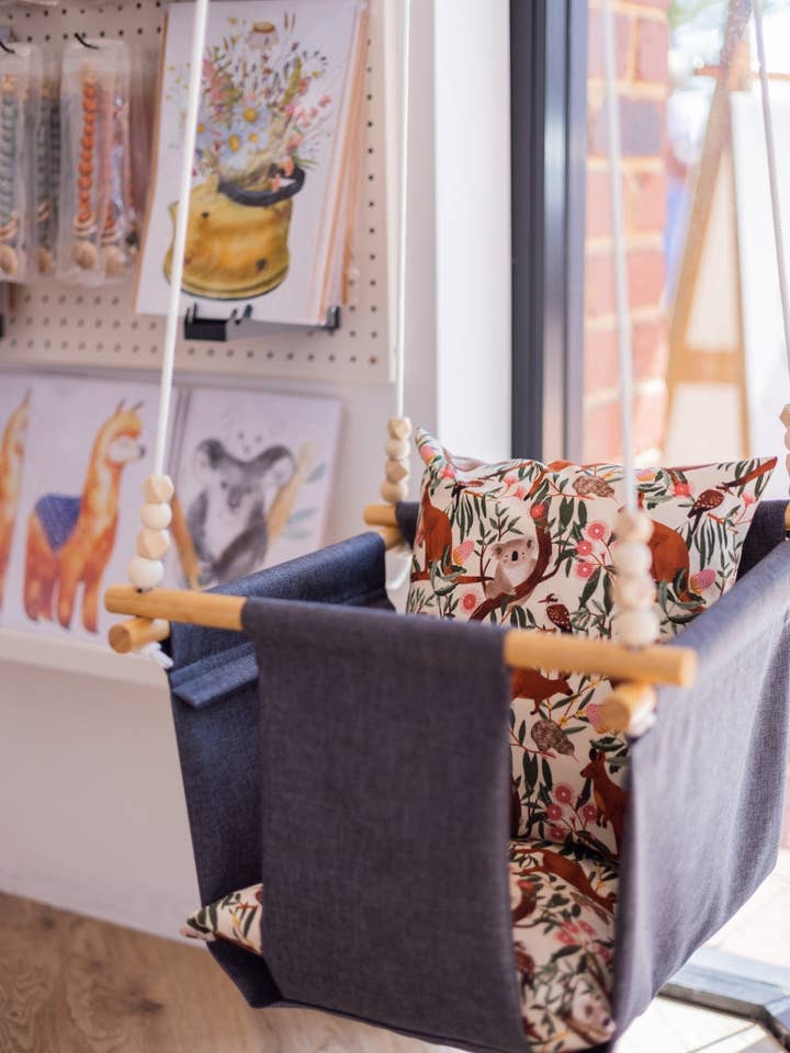 BABY SWING | DARK | AUSSIE ANIMALS for wholesale by JAR OF WILD MOMENTS