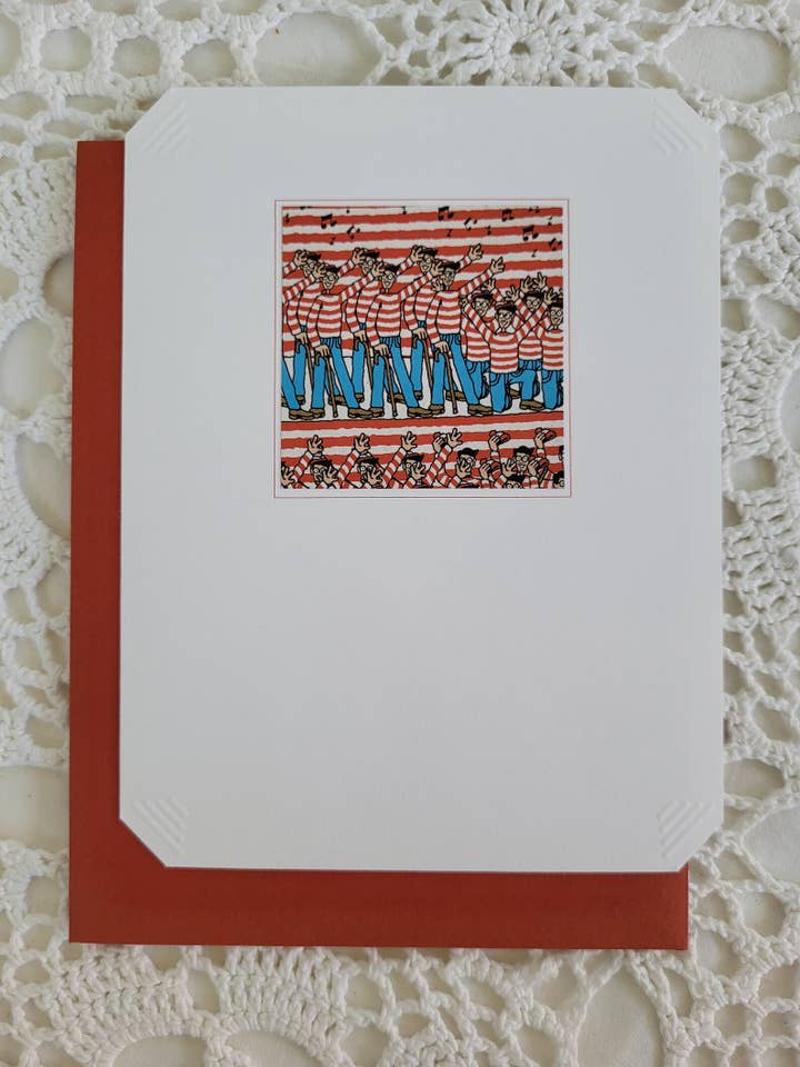 Where's Waldo Upcycled Note Card Set for wholesale by Sugar Shop Vintage & Paperie