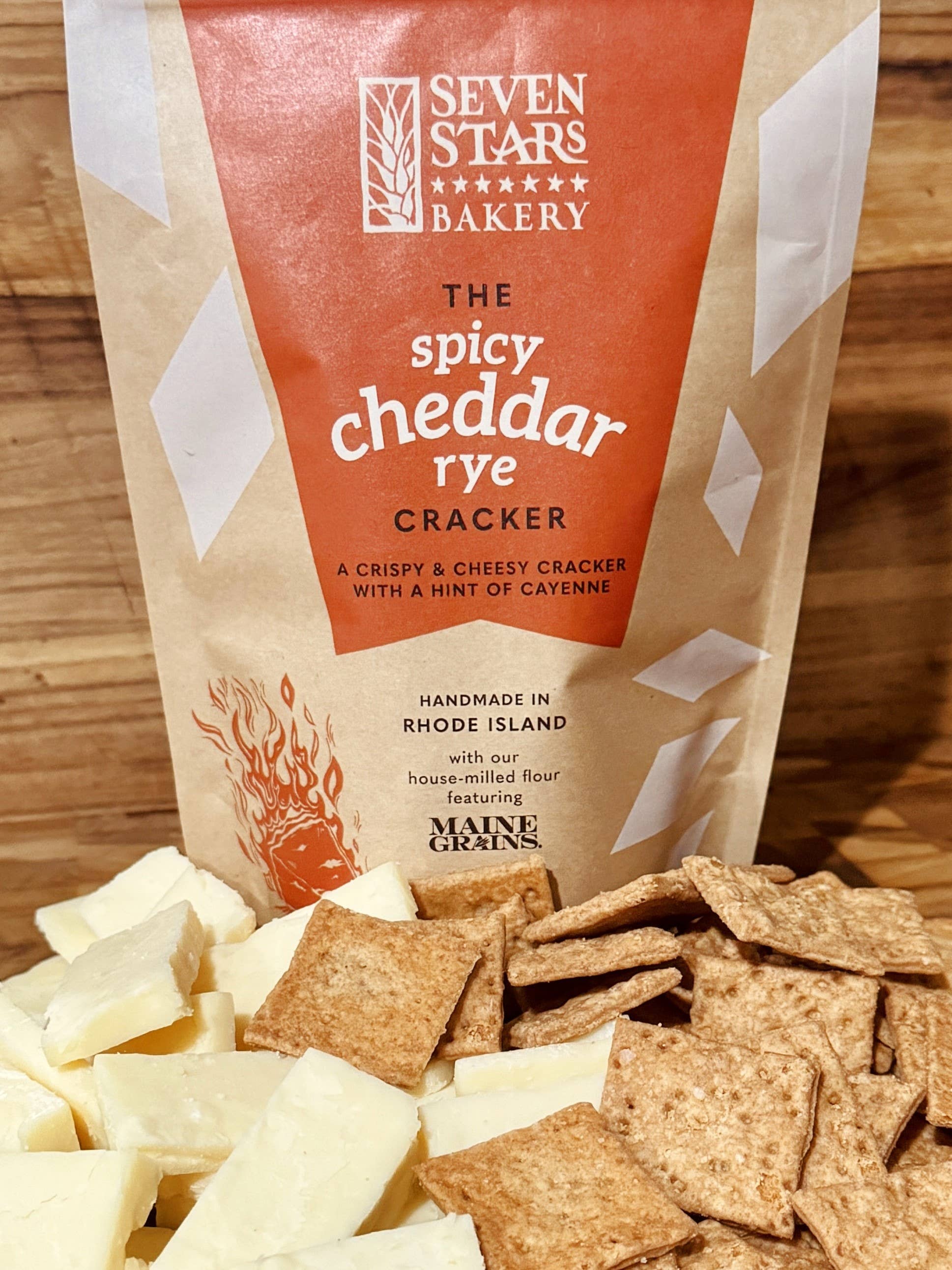 Seven Stars Bakery - Wholesale Crackers - The spicy cheddar rye cracker3
