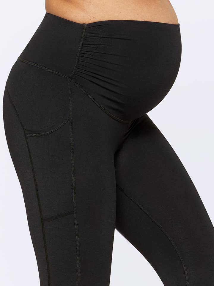 Black Embrace Maternity Leggings for wholesale on Faire