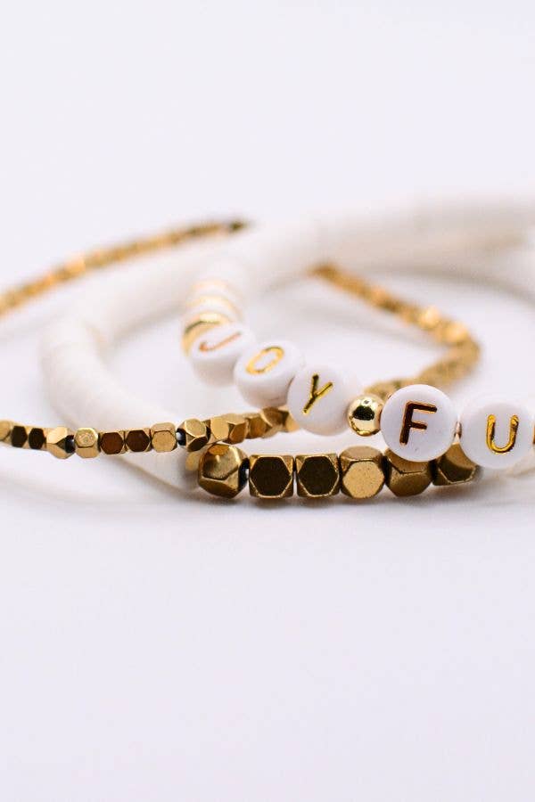 Two and Crew - Faith Based Jewelry & Gifts - Wholesale Jewelry Set - Joyful Bracelet Set – Christian Jewelry, faith Gift6