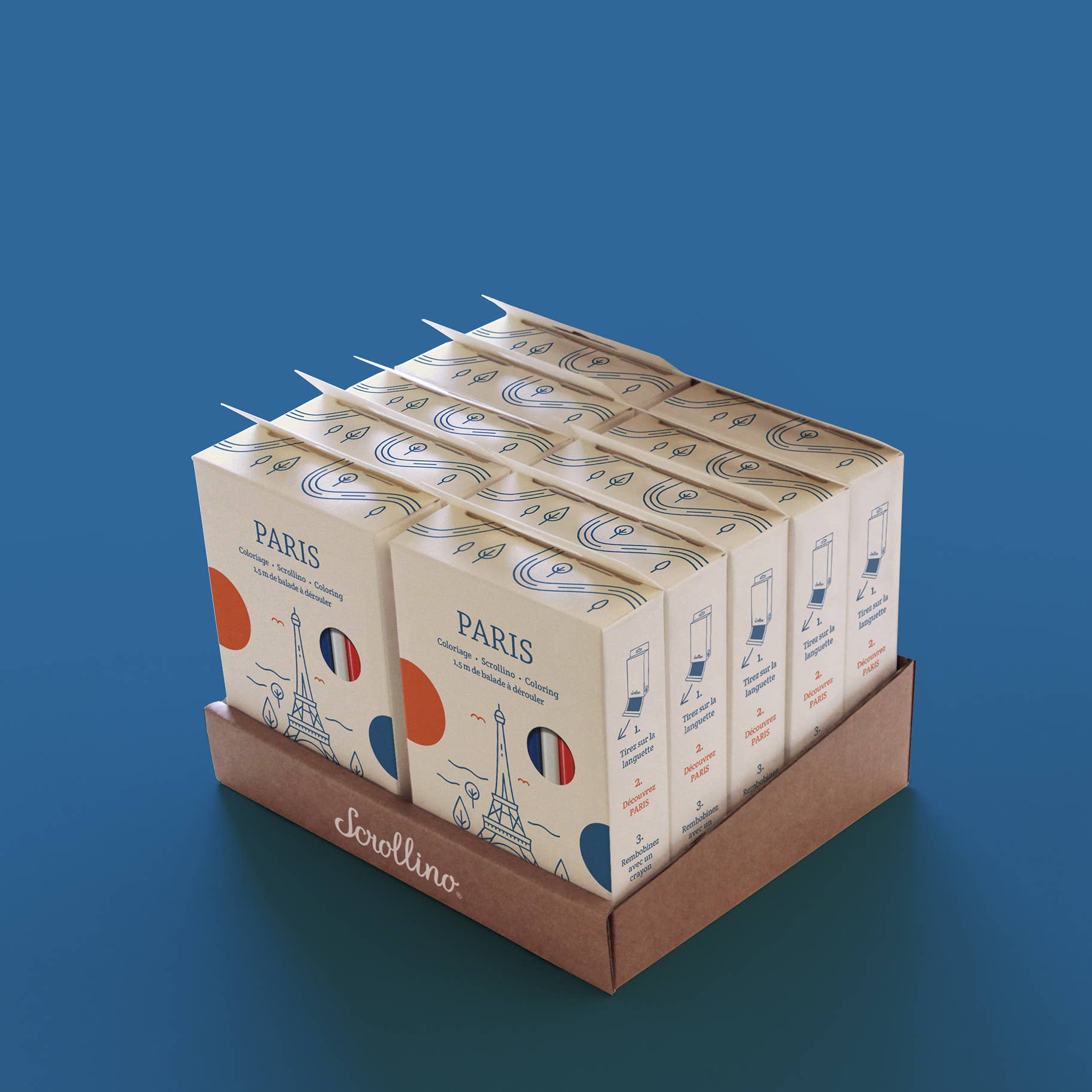 Scrollino - Wholesale Coloring & Activity Book - Kids & Baby - Touristic Gift Guide - Scrollino PARIS Coloring4