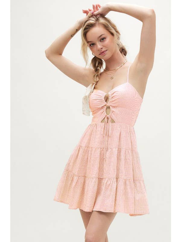 ILLA ILLA - Vente Robe – femme - Robe rayée en lin18