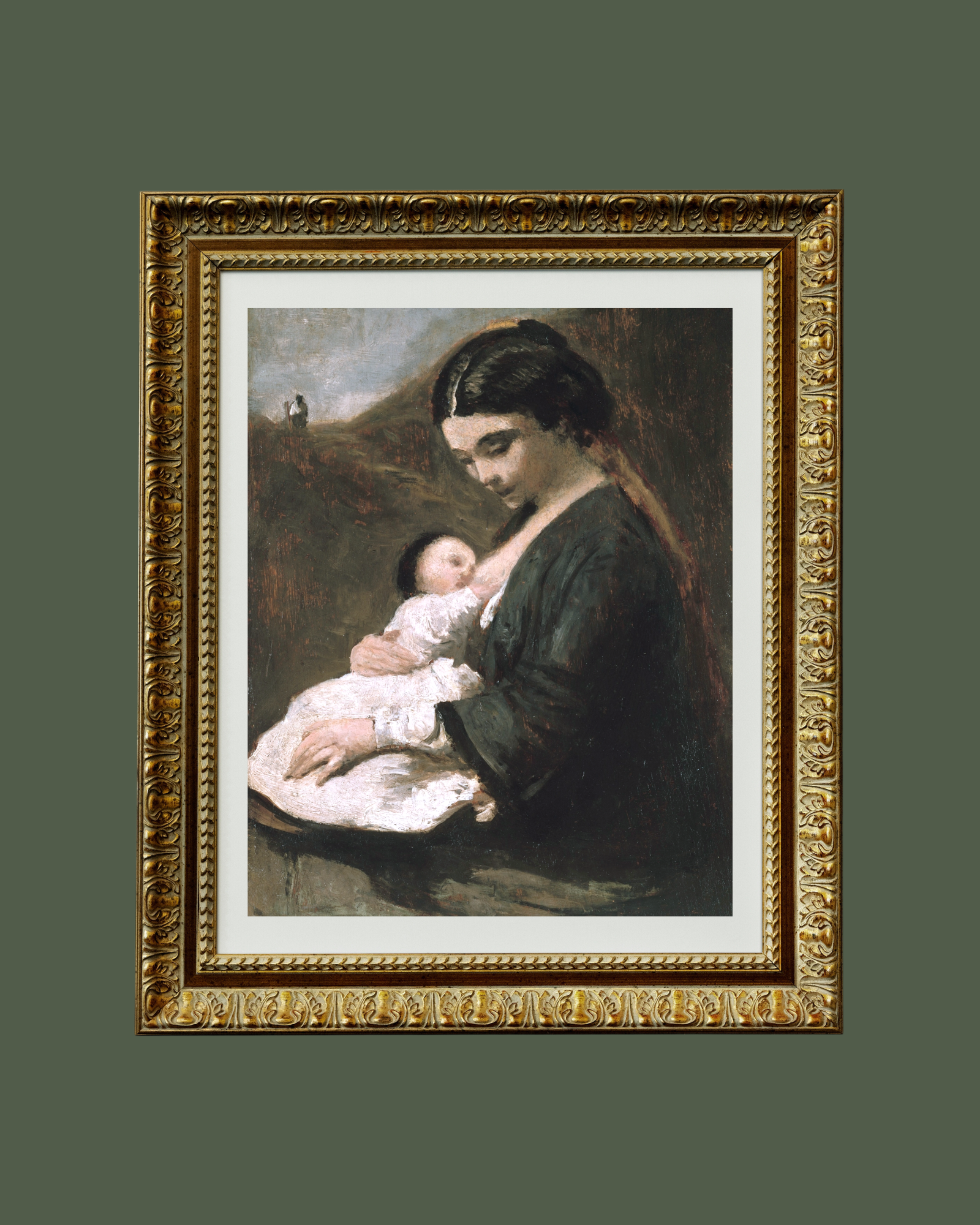 Sea to Skye - Wholesale Art Print - Mother and Child Antique Art Print5