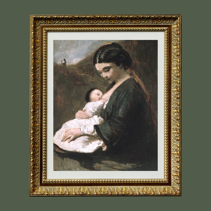 Sea to Skye - Wholesale Art Print - Mother and Child Antique Art Print5
