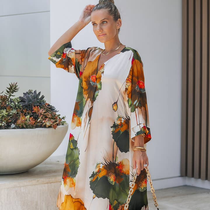 Flower Paint Print Shirt Dress and other Purchase Wholesale jb305. Free Returns & Net 60 Terms on Faire trending on Faire.