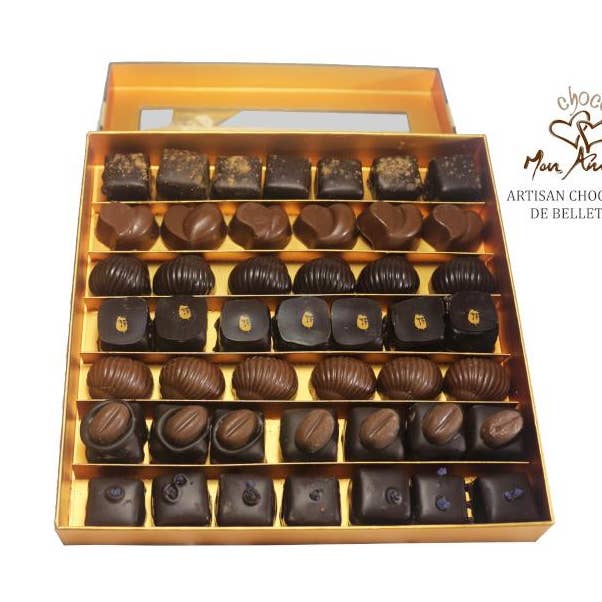 525g chocolate box for wholesale by Choco Mon Amour