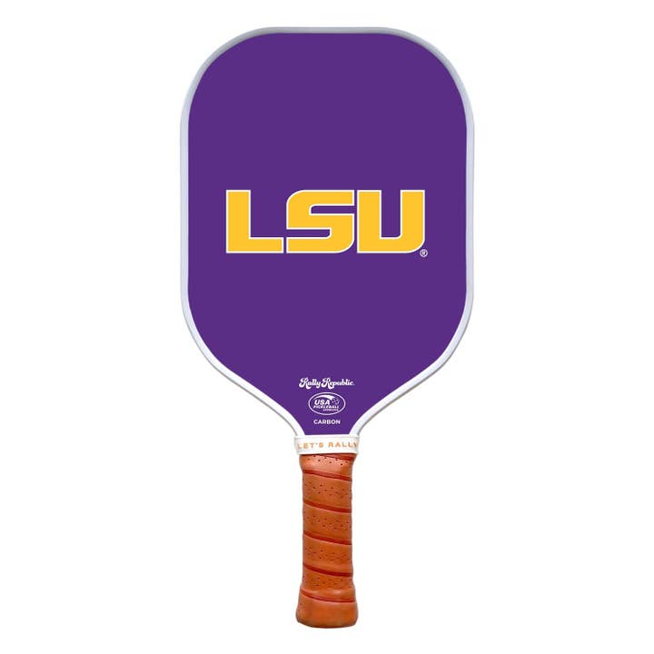 Pagaie de pickleball LSU Primary Mark à contour violet LSU Tigers (B2B) pour la vente par Rally Republic
