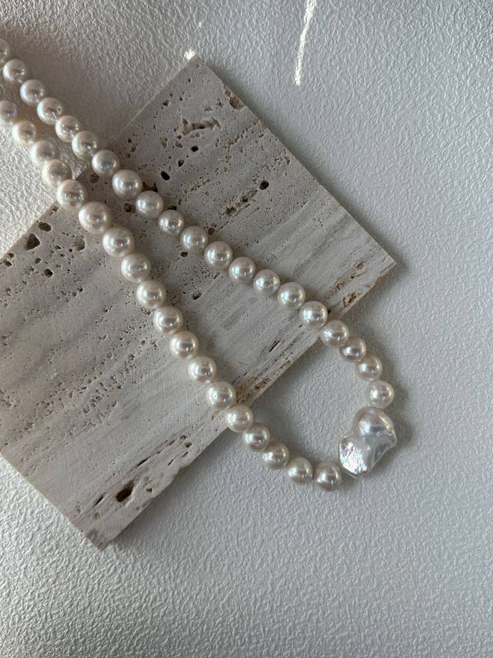 ANNABELLE Barok Parelketting voor wholesale door ZEN&CO Studio