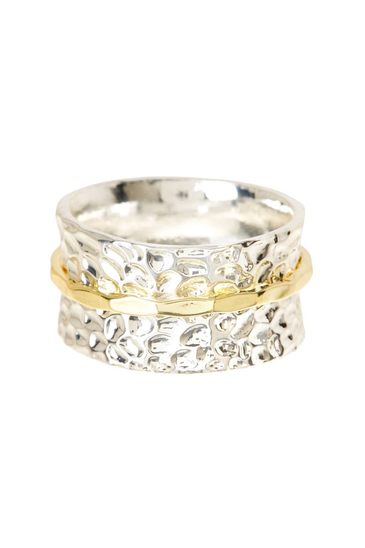 Zoey Simmons – Großhandel Cocktail-/Statement-Ring – Spinnerring mit blauem Londoner Kristall — SF1