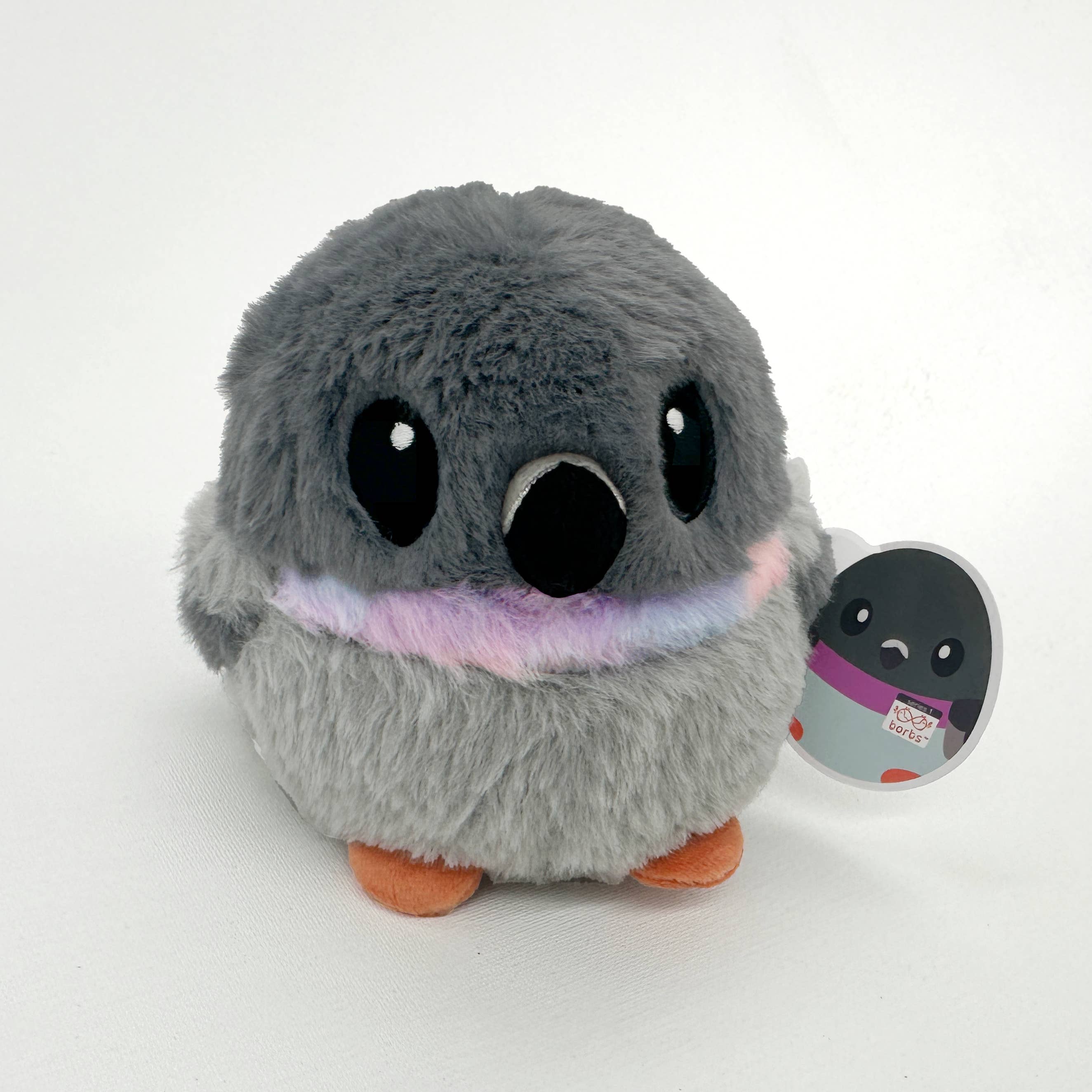 Borbs - Wholesale Stuffed/Plush Toy - Kids & Baby - 5" Pigeon Plush Bird Stress Ball | Round Rock Dove Borb