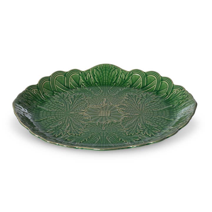 Park Hill Collection - Wholesale Serving Plate - Green Glazed Serving Plate