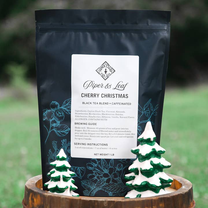 Cherry Christmas Pound Bag for wholesale by Piper & Leaf Artisan Tea Co