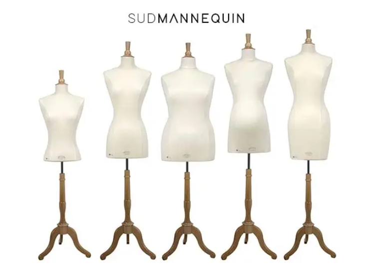 SUDMANNEQUIN – Großhandel Schaufensterpuppen – SUDMANNEQUIN Vendôme Nähbüste Lang Klein+2