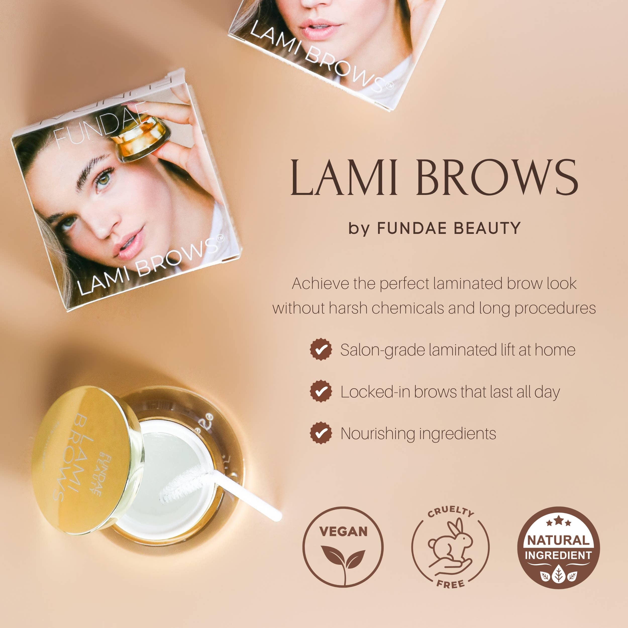 FUNDAE Beauty - Vendita all'ingrosso Set/kit per sopracciglia - LAMI BROWS Gel per Laminazione Sopracciglia, Cera per Sopracciglia a Tenuta Estrema6