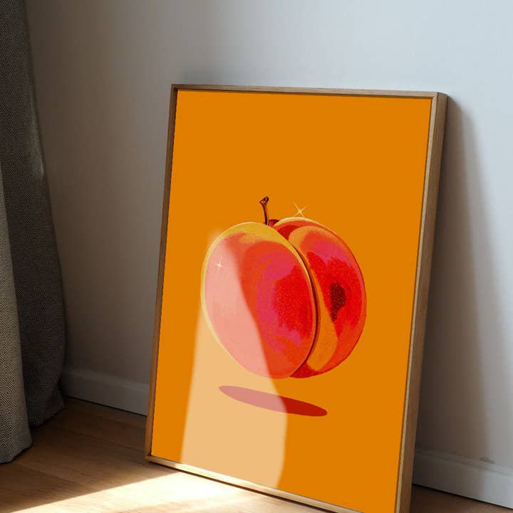 Emily Palmer Illustration - Wholesale Art Print - Illustrated Wall Art Print - The Peach2