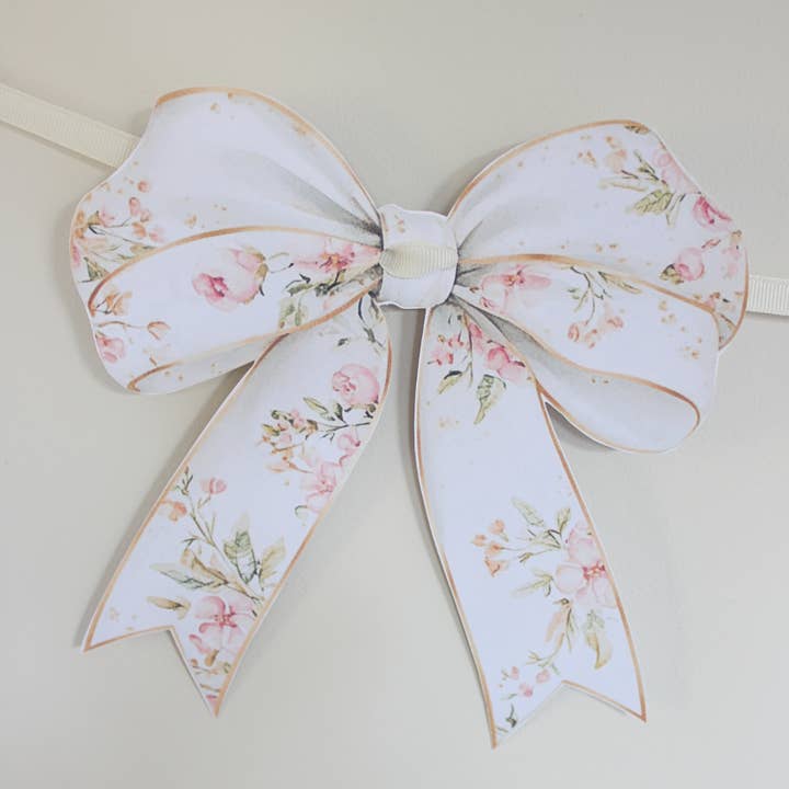 Pretty Homestyle - Wholesale Bunting/garland - Floral Bow Paper Garland3