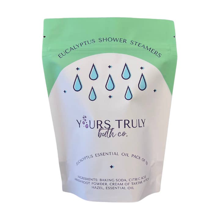Yours Truly Bath Co - Wholesale Shower Steamer/Bomb - Eucalyptus Shower Steamers - 10 Pack Essential Oil Steamers4