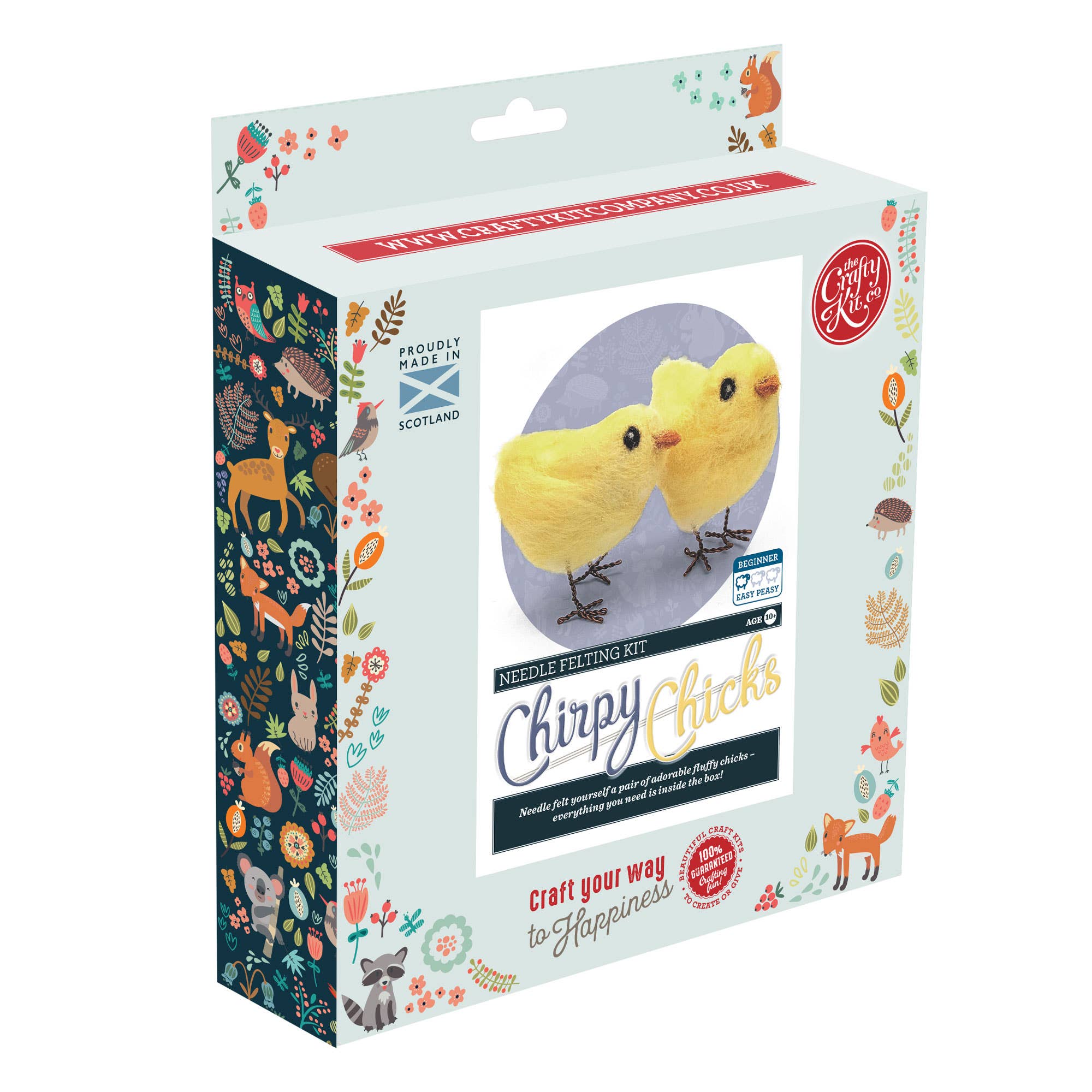 The Crafty Kit Company - Vente Kits de couture - Kit de feutrage à l'aiguille Chirpy Chicks1