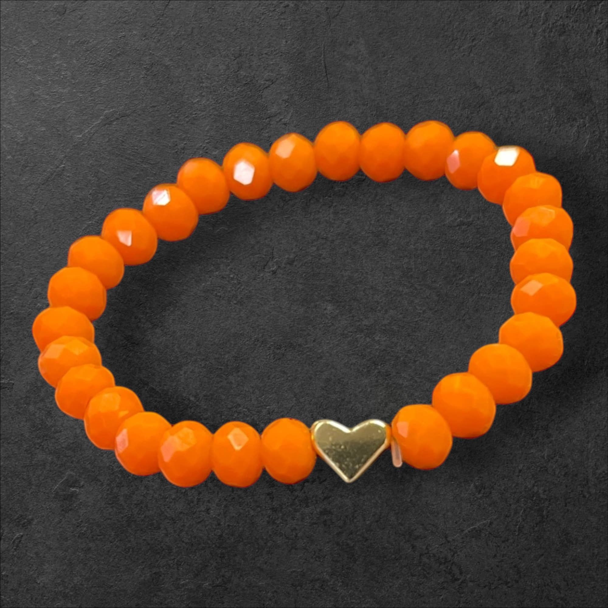 Loli - Wholesale Beaded Bracelet - Kids - Kids Stretchy Bracelet - Heart Charm4