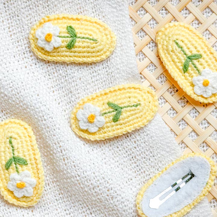 Håndlavede hæklede hårklip for engroshandel hos miniwhale studio