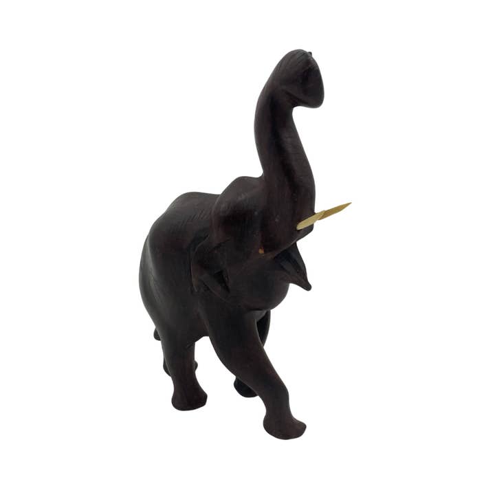 India Overseas Trading Corporation – wholesale Decorative figurine – Vintage 8" Rosewood Elephant Statue