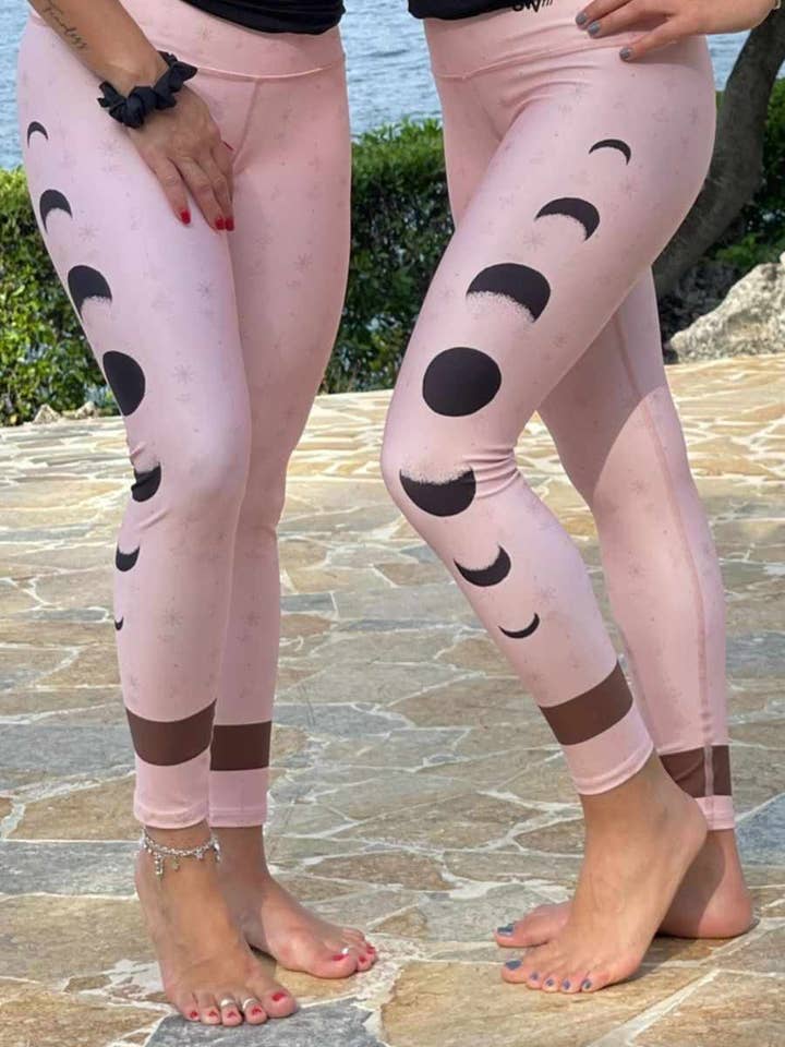 Leggings OWfit Roses Phases de Lune pour la vente par Owfit