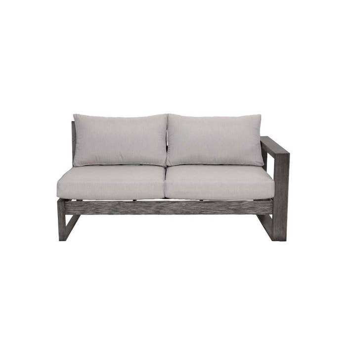Light Gray Walsh 4-Piece Aluminum Sectional Sofa Set for wholesale on Faire13