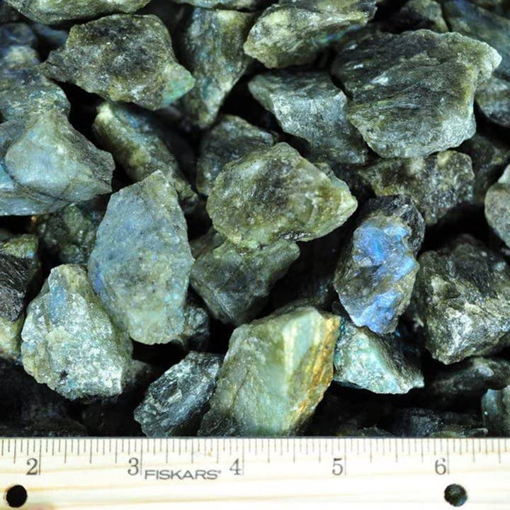Fantasia Mining - Wholesale Spiritual Stone/Crystal - Rough Labradorite Crystals - Raw Natural Stones (1 lb)