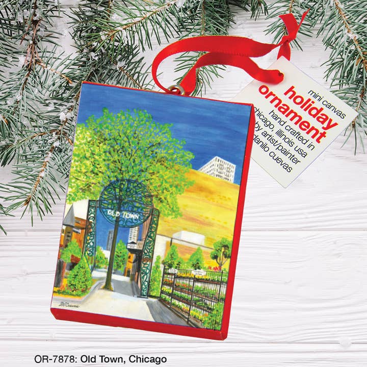 Old Town, Chicago, Ornament (OR-7878A) for wholesale by Printed Canvas
