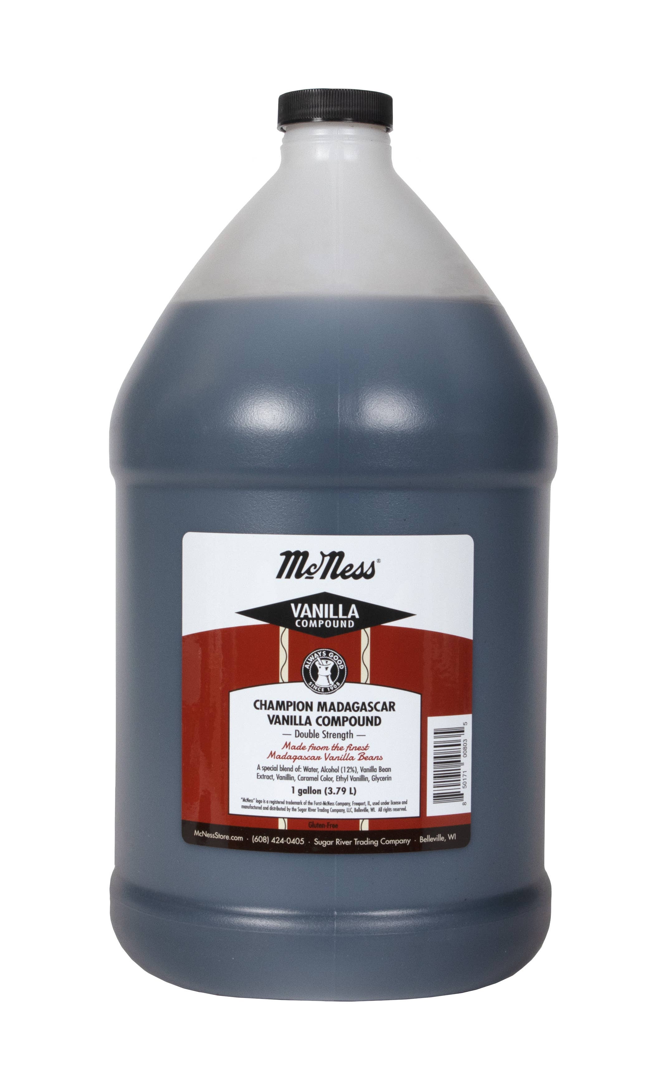 McNess Home Products/Sugar River Trading Co - Wholesale Vanilla/Fruit Extract - McNess Madagascar Vanilla Compound - 12 oz & 1 gal options1