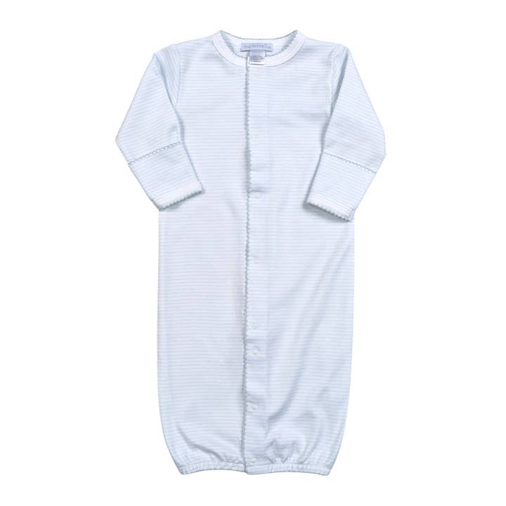 BLUE STRIPES PIMA CONVERTER GOWN for wholesale by Hug Me First