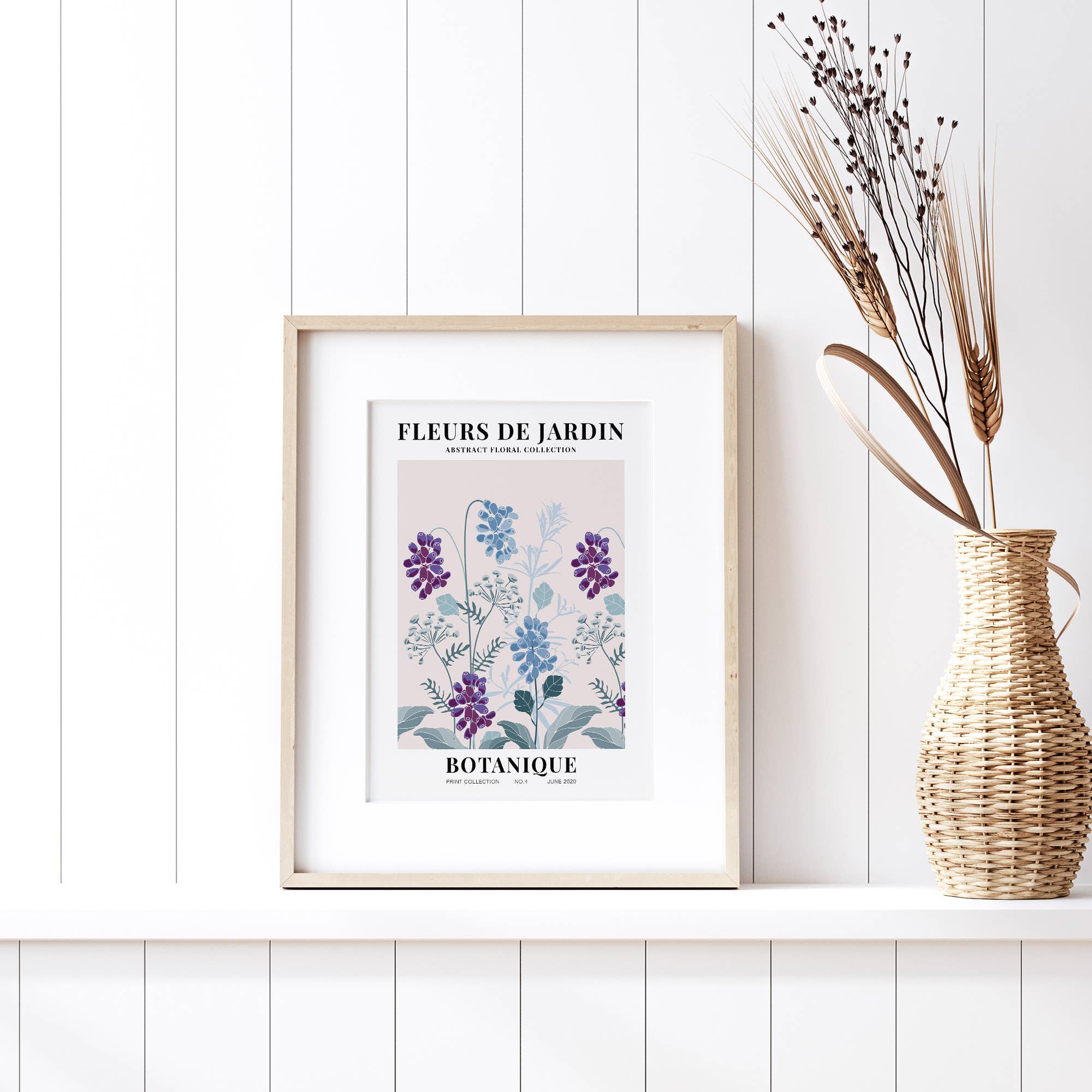 Sugar & Canvas - Wholesale Kunstprint - Bloemenmarkt Fleurs De Jardin Botanische kunstdruk FM535