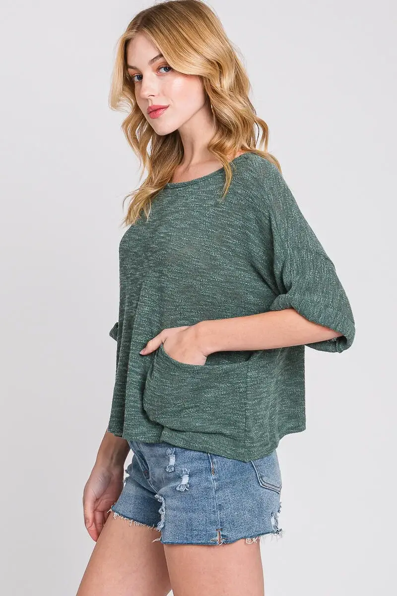 Final Touch - Venta al por mayor Túnica - Mujer - Top de Cuello Redondo de Corte Holgado - T3121413