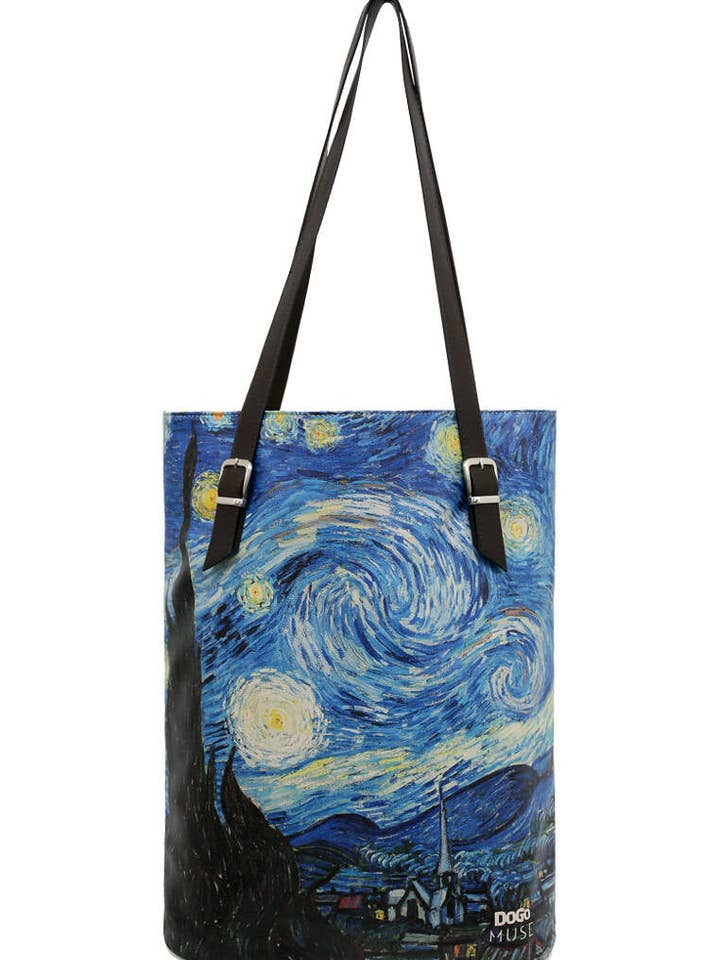 Vincent van Gogh Starry Dream | Muse Shoulder Bag for wholesale by The Painted Shoe & Bag