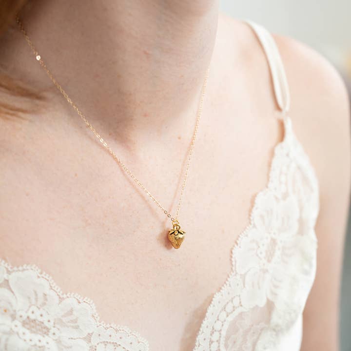 Birch Jewellery - Wholesale Pendant/Charm Necklace - Strawberry Necklace