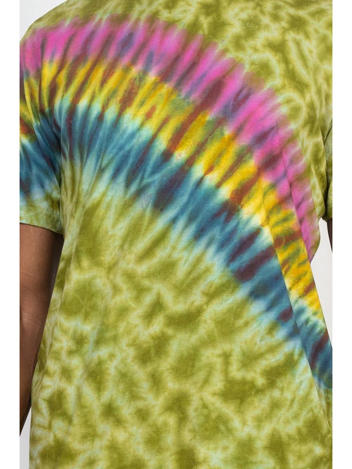 Lakhays Collection Inc. - Vendita all'ingrosso Maglietta - Uomo - T-shirt tie-dye unisex Rainbow Arc8