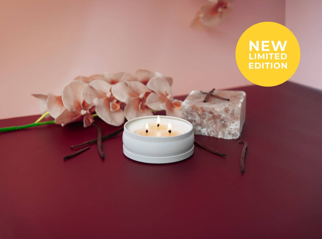 Grow Fragrance - Wholesale Jar/Filled Candle - Midnight Orchid 3-Wick Candle1