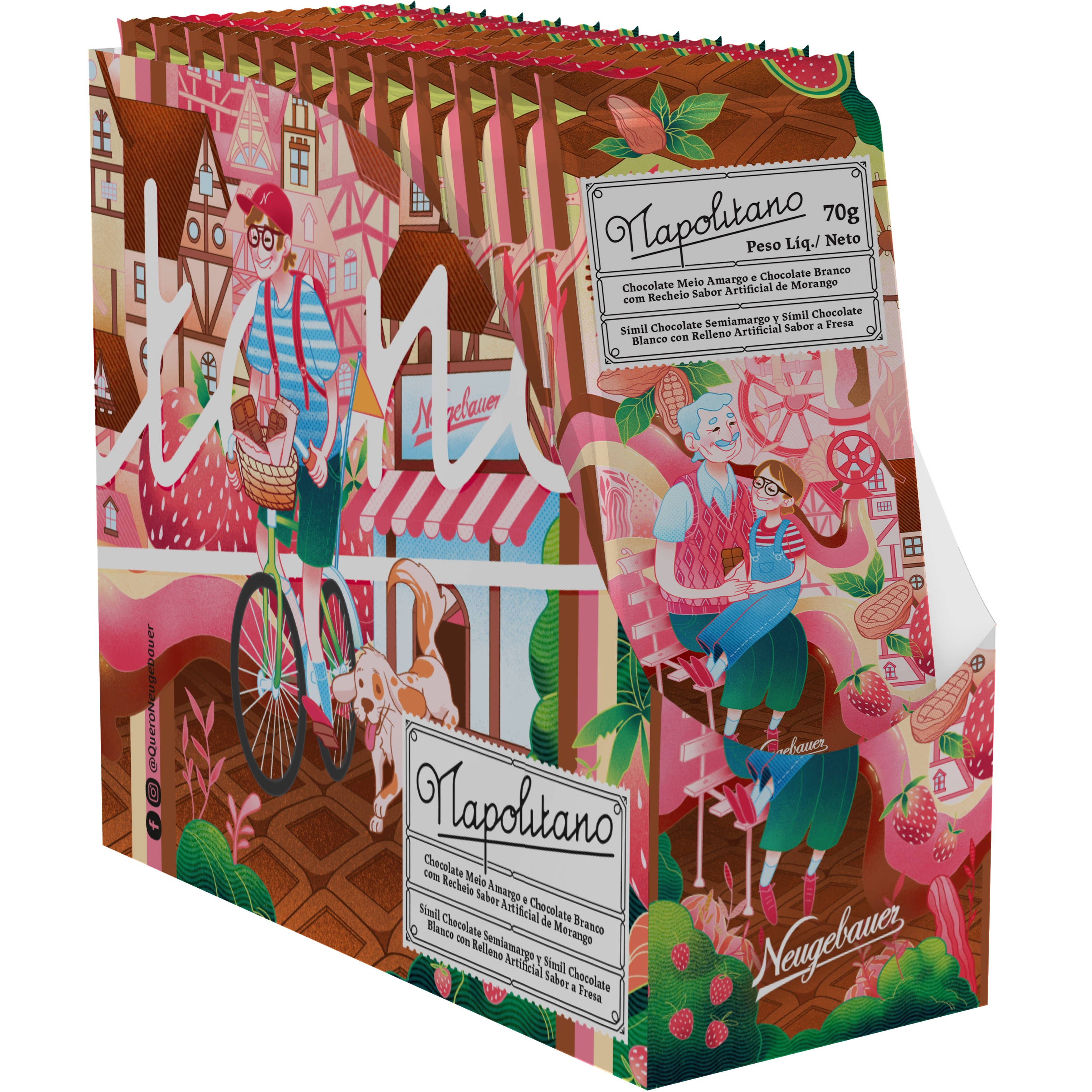 Neugebauer Chocolates - Venta al por mayor Chocolate - Bar Napolitano 705