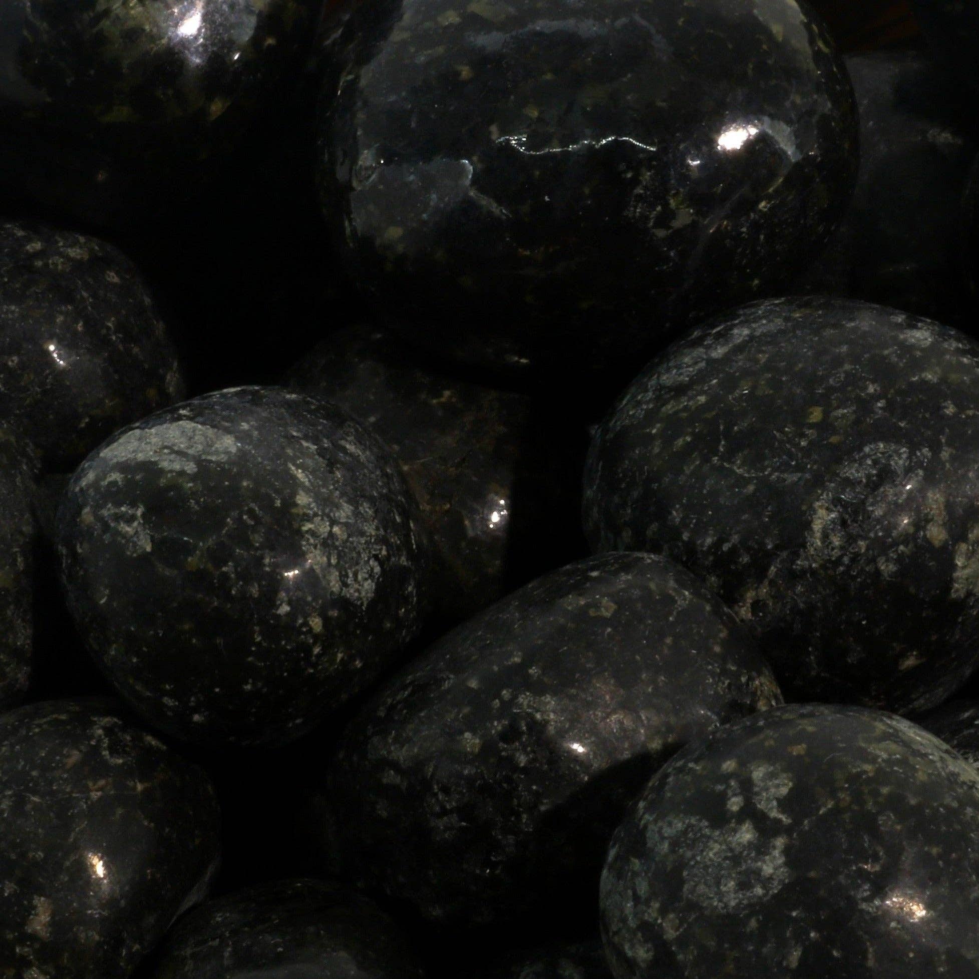 Stonebridge Imports - Wholesale Spiritual Stone/Crystal - Nuummite Tumbled Stones - India6
