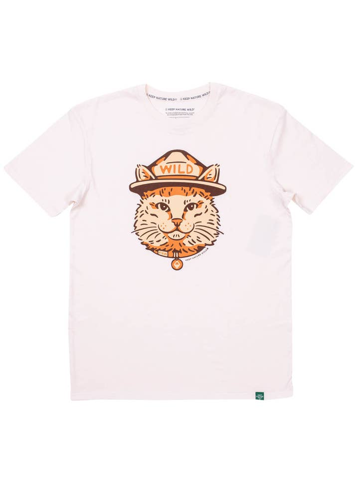 Wild Cat Unisex Tee | Natural for wholesale by Keep Nature Wild