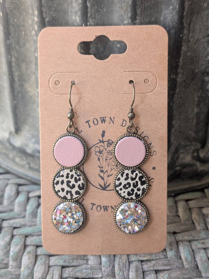 Stoffig Roze, Luipaard, Multi Gouden Trio voor wholesale door Small Town Designs