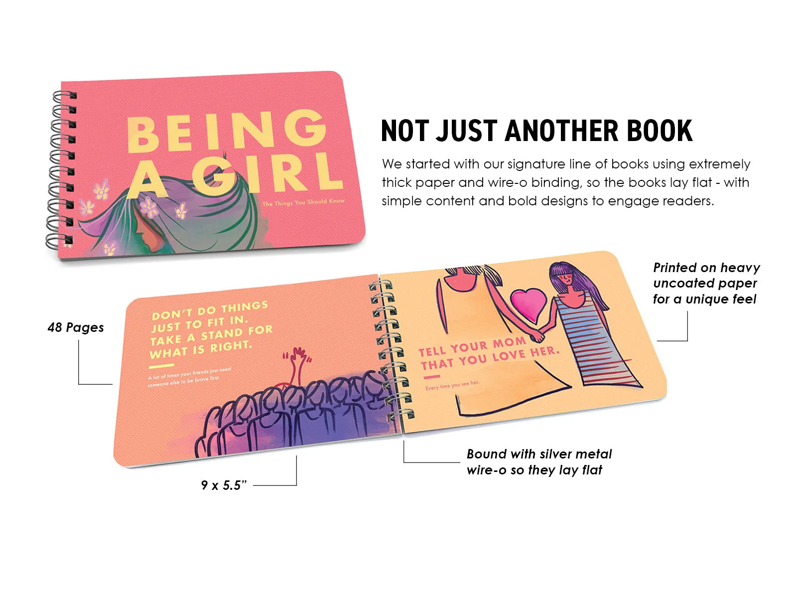Papersalt - Wholesale Preschool Book (3-5) - "Being a Girl" - Inspirational Book for Kids Ages 3-101