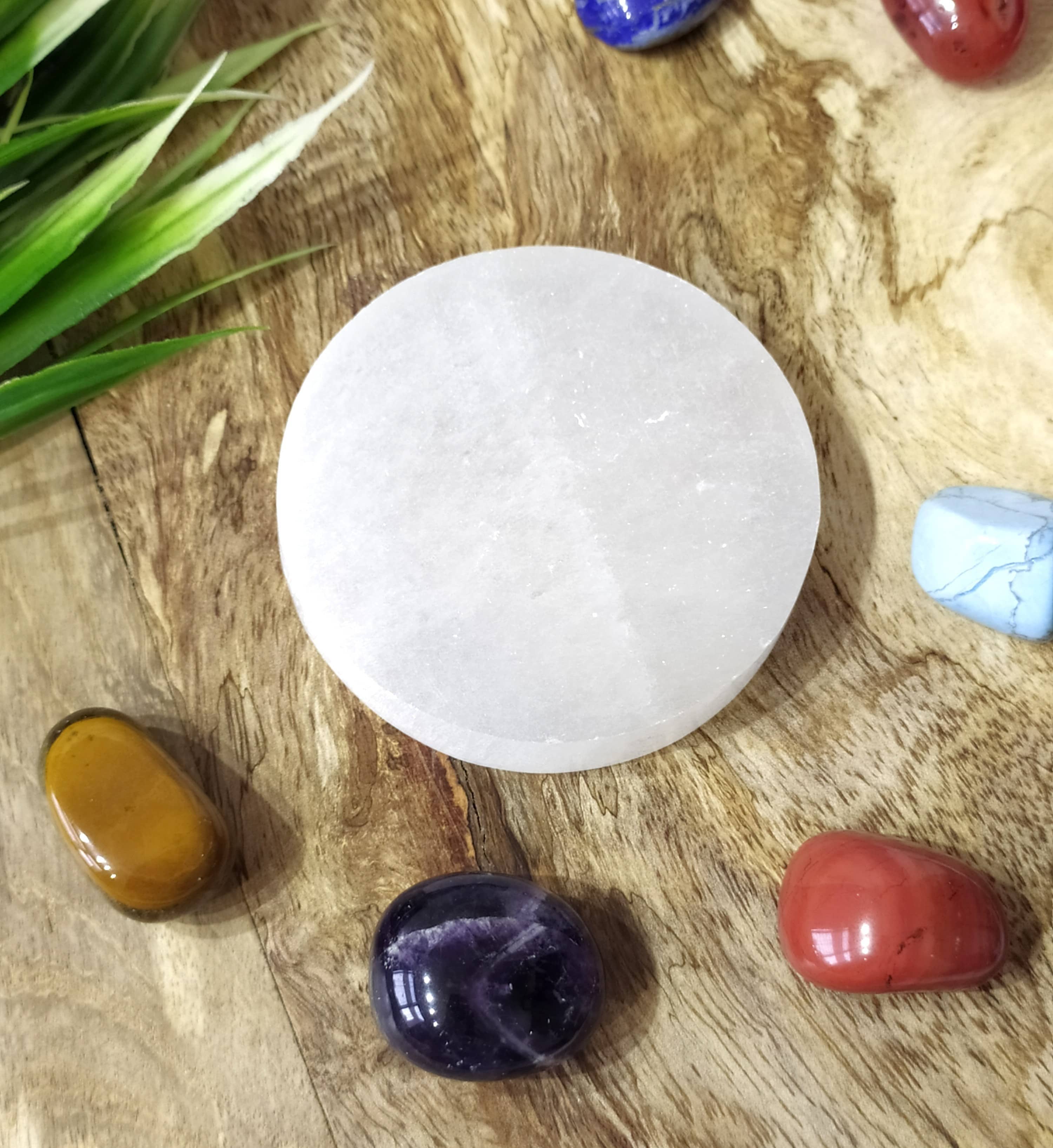Soothing Crystals - Wholesale Crystal Charging Plate - Selenite Charging Plate | Round Coaster | Selenite Plate12