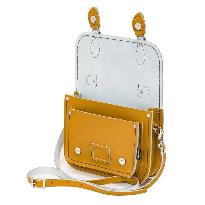 Zatchels - Wholesale Satchel - Women's - Leather Midi Satchel - Yellow Ochre2