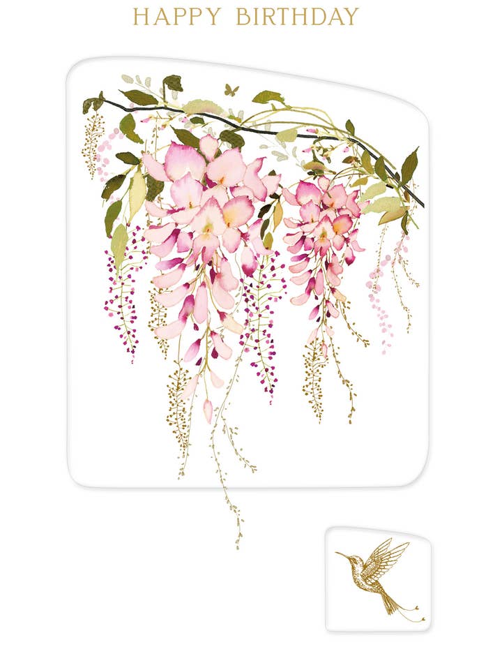 PRESSE-FLEURS - WFP16 PINK WISTERIA pour la vente par Nigel Quiney Publications Ltd
