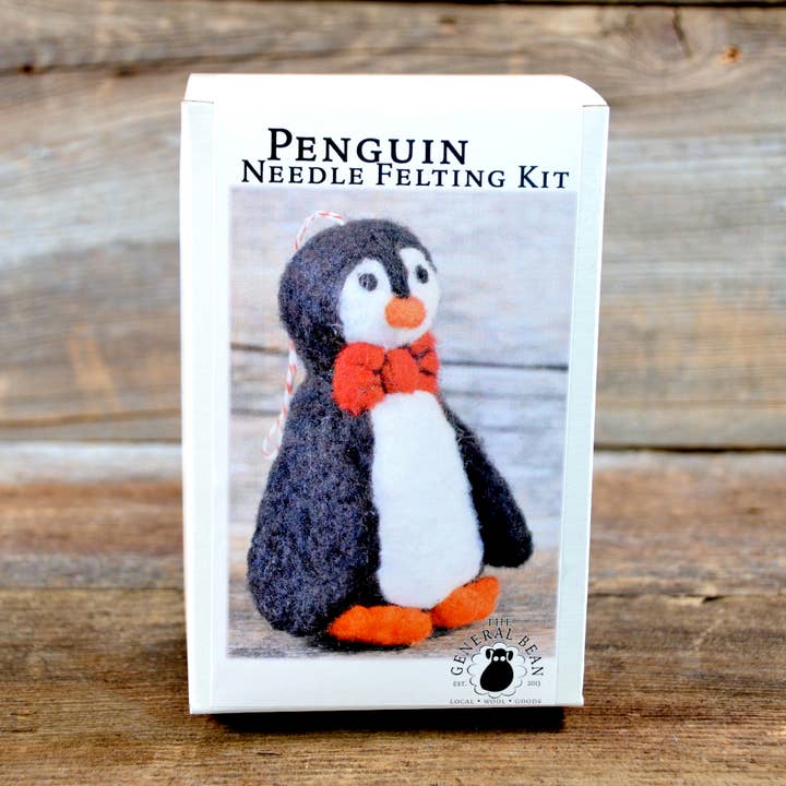 The General Bean - Wholesale Craft sewing kit - Needle Felting Kit- Penguin Ornament- Bird Craft0